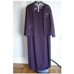 AfterDark Sleeveless Gown with Matching Jacket